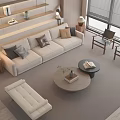 Modern sofa combination 3d model