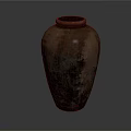 Traditional Handcrafted Brown Clay Pot With Textured Surface And Rustic Design