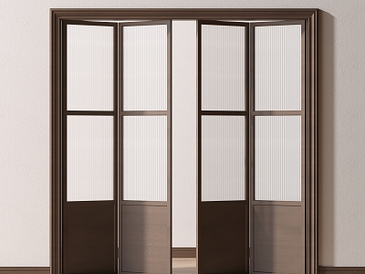 Middle style folding door model