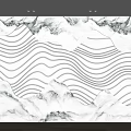 Modern Marble Accent Wall With Wavy Patterns And Built In Lighting For Interior Decor