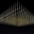 Modern Decorative Chandelier With Hanging Light Strings And Starry Effect Design 3d model