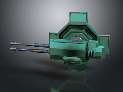 Industrial LOFT turret turntable sci-fi tower defense game tower defense 3d model