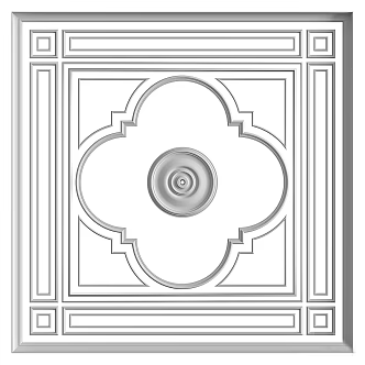Ceiling plaster line 3d model