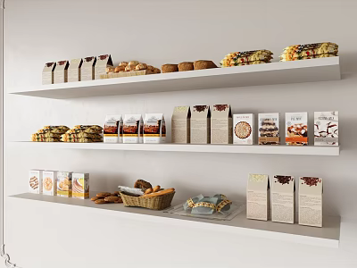 Box Bread Packaging Box Dessert 3d model