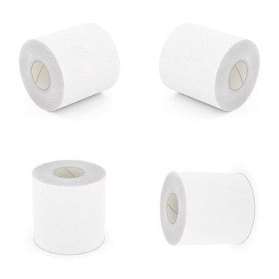 Soft And Absorbent White Toilet Paper Rolls For Household Bathroom Use 3d model