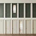 Hinged Doors In Various Designs Different Colors With Glass And Solid Panels For Home