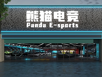 E-sports hall door head E-sports door head Internet cafe door head E-sports Internet cafe door head Door head Design Door head 3d model