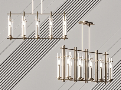 Modern chandelier 3d model