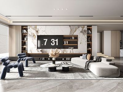 modern living room model