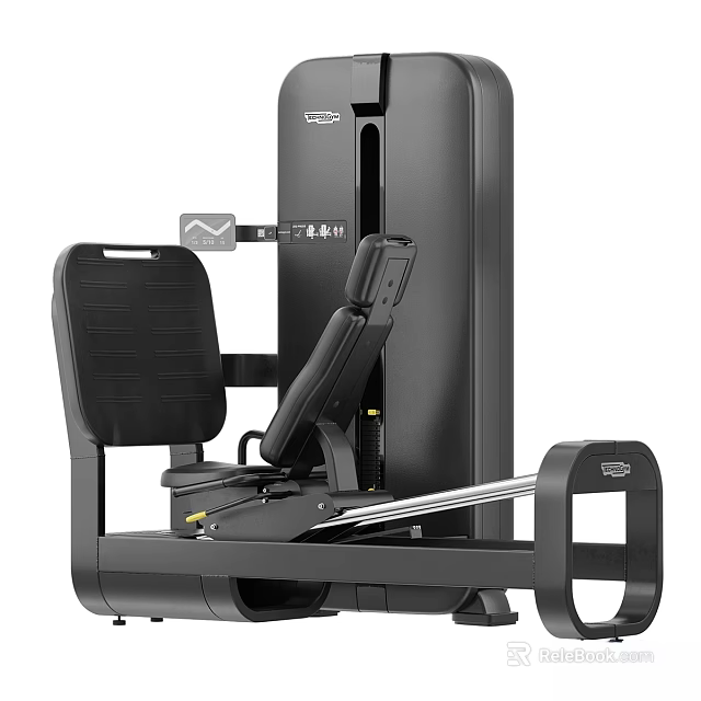 Black Commercial Indoor Rowing Machine With Ergonomic Seat And Sliding Rail For Gym Workouts 3d model 