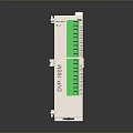 Computer Interface Module With White Casing Green Connectors And Multiple Ports For PC Systems