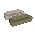 Basilico double sofa 3d model