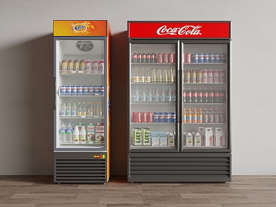 Modern Freezer Beverage Cabinet Freezer Cabinet 3d model