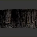 Natural Wooden Stump Featuring Rich Grain Texture And Polished Surface Design