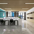 Modern Conference Room Interior With World Map on Wall Large Screen Meeting Table And Chairs