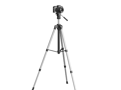 Professional Office Appliances With Adjustable Tripod And Digital Camera For Workspace 3d model
