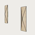 Symmetric Geometric Textured Wall Lamps With Soft Side Lighting Illuminating Wall
