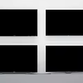 Four Televisions Showcasing Scenic Natural Views Of Mountain Ocean Wave And Beach