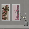 Decorative Botanical Paintings For Interior Wall Art With Floral Designs And Artistic Style