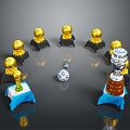 Hyundai Trophy World Cup Champions Trophy Gold Cup 3d model