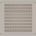 Carved lines waist line 3d model