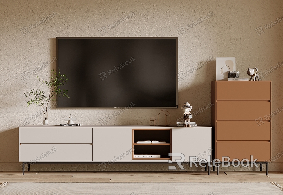 TV Cabinet Side Cabinet model