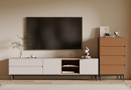 TV Cabinet Side Cabinet 3d model