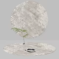 Round carpet 3d model