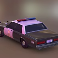 Functional Police Car With Red Blue Lights Department Logo And CA License Plate