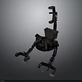 Mechanical Robotic Structure Featuring Multiple Legs Wheels Control Box And Bracket