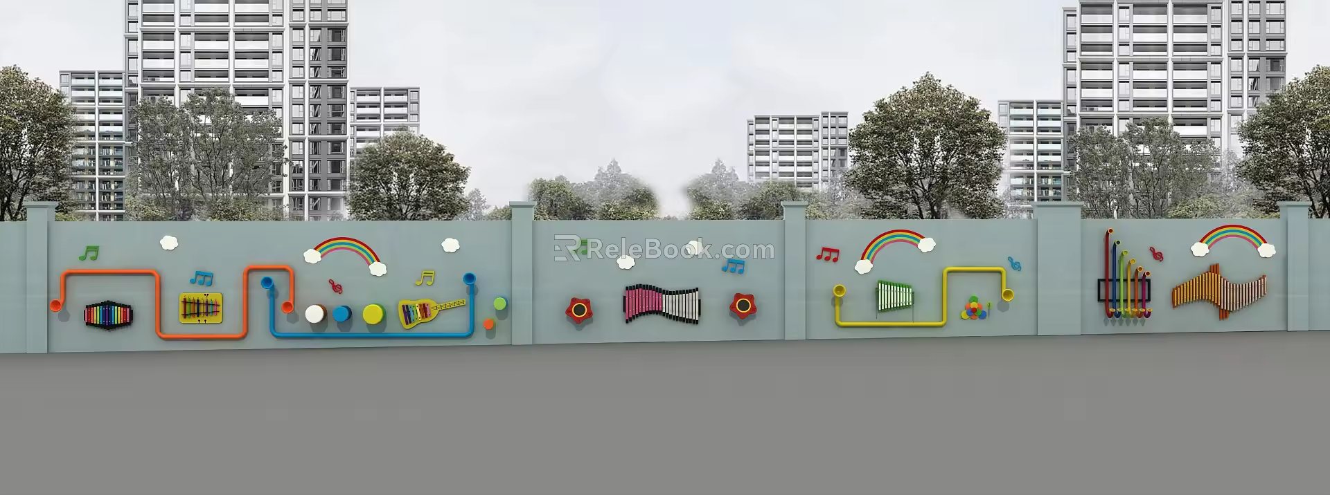 Musical Equipment Wall Musical Instruments Percussion Instruments 3d model