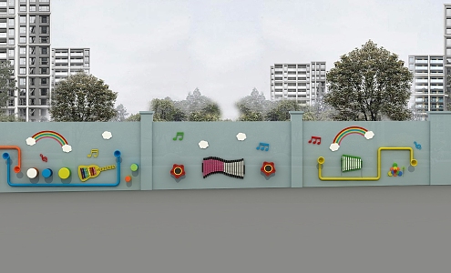 Musical Equipment Wall Musical Instruments Percussion Instruments 3d model