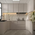 Modern Warm Neutral Toned Living And Dining Space With Soft Upholstered Sofa And Elegant Decor