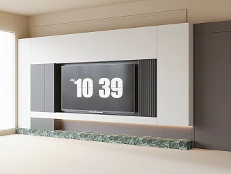 TV background wall TV wall 3d model