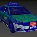 Hyundai Car Taishan Taxi Car 3d model