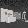 Modern Beauty Salon Hall Beauty Salon Front Desk 3d model