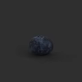 Fresh Ripe Blueberry With Deep Blue Color And Glossy Surface On Dark Background