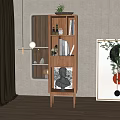 Nordic Bookcase Bookshelf 3d model