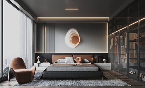 Modern Bedroom 3d model