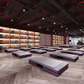 Modern Gym Interior With Professional Fitness Equipment Mirrored Walls And Bright Lighting