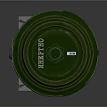 Green Round Military Weapon AKREP PRO Model With Central Knob And Label