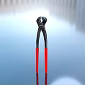 Industrial Pliers With Black Metal Body And Red Handles For Professional Use