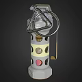 Military Grenade With Metal Pin Color Markers And Serial Number 152mm