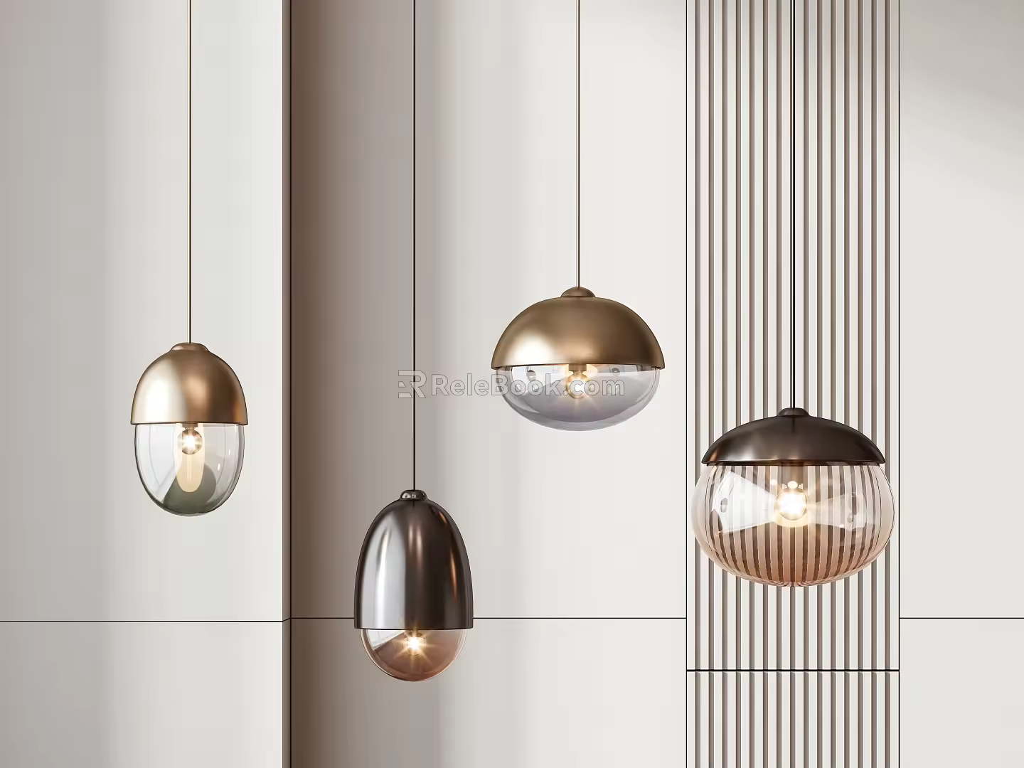 Modern chandelier 3d model