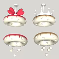 Doughnut ceiling lamp 3d model