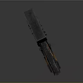 Modern Tactical Rifle With Wooden Stock And Black Metal Barrel Design