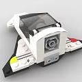 LEGO toy blocks futuristic sci-fi aircraft fighter 3d model