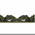 Casa Denoho Campsite With Wooden Triangle Structure Plants And Outdoor Tables Chairs