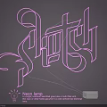 Artistic Neon Lamp With Stitch Font Design LED Lights USB Port And Energy Efficiency