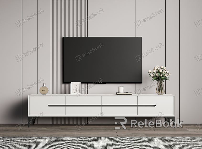 Modern TV Cabinet Simple TV Cabinet model